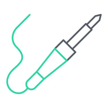 Oje ikonu. Beyaz arkaplanda izole edilmiş web tasarımı için rimel fırça vektör çizgisi taslağı