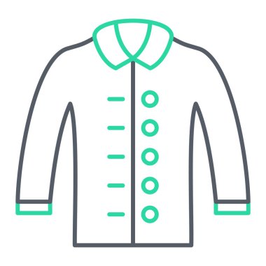 Gömlek simgesinin vektör illüstrasyonu