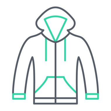 Ceket. Web simgesi basit illüstrasyon