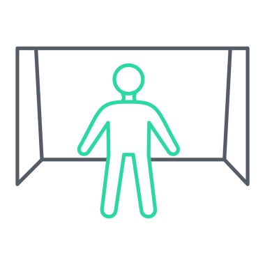 İşaretli bir adamın vektör çizimi