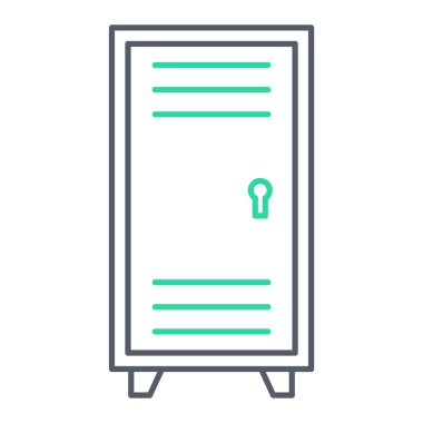 kapı simgesi vektör illüstrasyonu