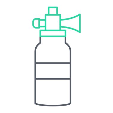 Gaz şişesi ikonu. Web için su spreyi vektör çizgisi tasarım elementlerinin özeti