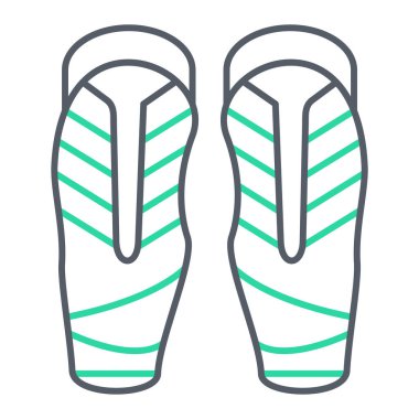 flip flops simge vektör illüstrasyon tasarımı