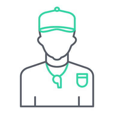 Bir insan simgesinin vektör illüstrasyonu