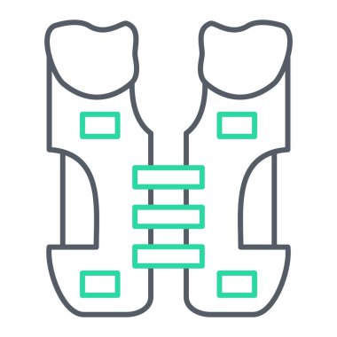 Ceket simgesinin vektör illüstrasyonu