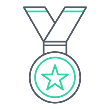 Madalya. Web simgesi basit illüstrasyon