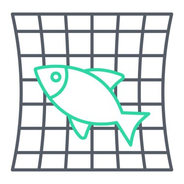 Balık. Web simgesi basit tasarım
