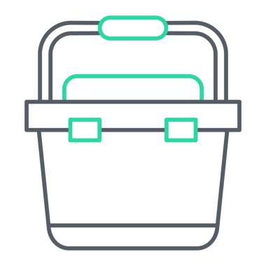 Çanta. Web simgesi basit tasarım