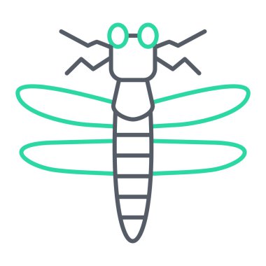 Böcek simgesinin vektör illüstrasyonu