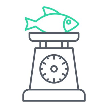 Zaman simgesinin çizgi ölçeği. Ana hatlı kronometre vektör çizimi. izole edilmiş sınır.