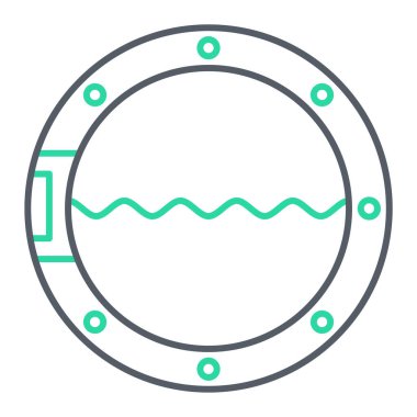 Bir çember simgesinin vektör illüstrasyonu