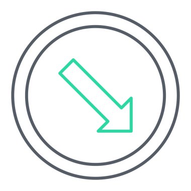 ok simgesi vektör illüstrasyonu