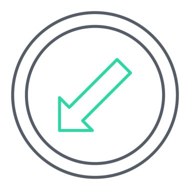 ok simgesi vektör illüstrasyonu