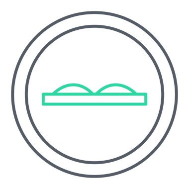 Modern b 'nin vektör illüstrasyonu pasta simgesinden yoksun