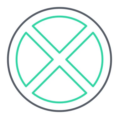 Dumanlı ikon vektör illüstrasyonu yok