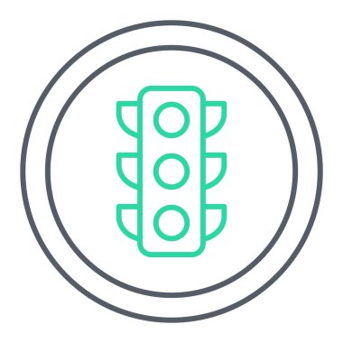 Trafik ışığı simgesi. vektör illüstrasyonu