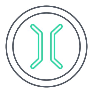 Bir DNA simgesinin vektör illüstrasyonu