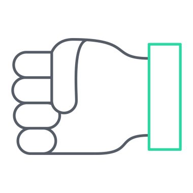 Havlu simgesini tutan bir el. Tıbbi bakım sembolünü özetle. vektör illüstrasyonu.