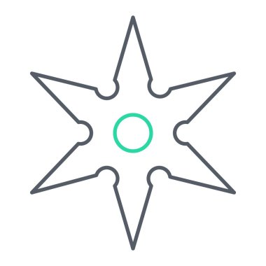 Beyaz arkaplanda izole edilmiş yıldız simgesi vektörü, sihirli şeffaf işaret