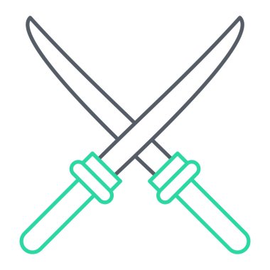 Kılıç simgesi. vektör illüstrasyonu