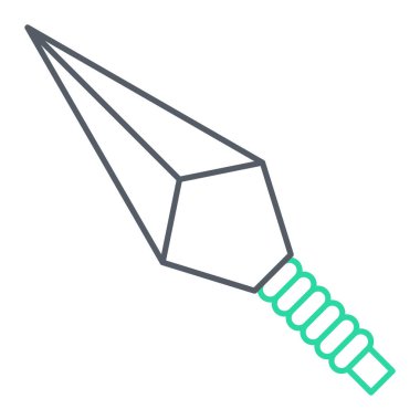 Bir kılıç simgesinin vektör illüstrasyonu