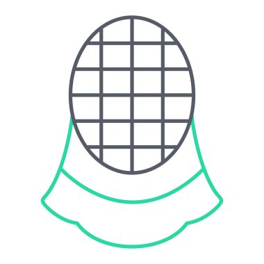 Bir adamın çizgi simgesinin vektör çizimi