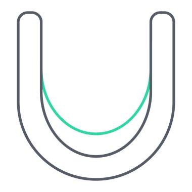 çizgi golf topu ikonu. Beyaz arkaplanda izole edilmiş web tasarımı için spor ekipmanları vektör illüstrasyon sembolü