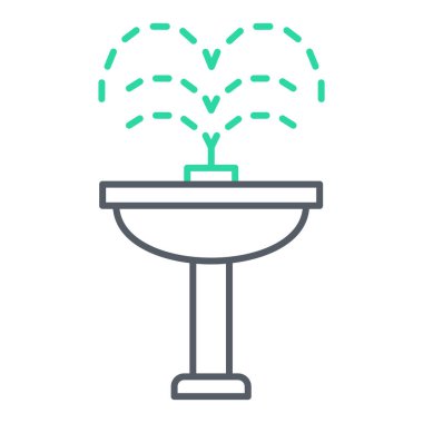 Bir bitki simgesinin vektör illüstrasyonu