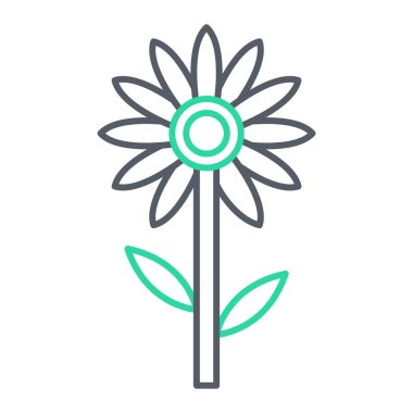 çiçek simgesi vektör illüstrasyonu