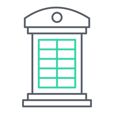 Web ve mobil uygulama tasarımınız için beyaz arkaplanda izole edilmiş posta kutusu simgesi vektörü, kapalı kapı logosu konsepti