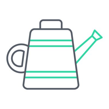 Çaydanlık ikonu. Web için çaydanlık vektör simgelerinin özet çizimi