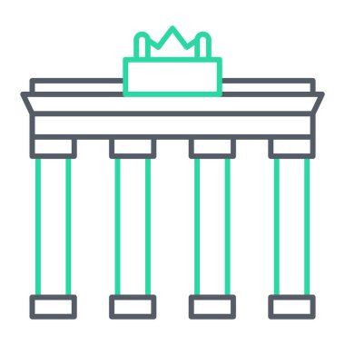 Bina simgesi. vektör illüstrasyonu