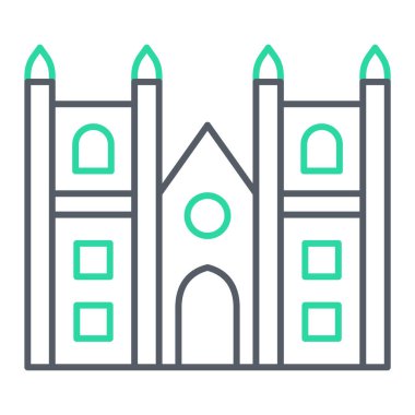 Kilise Binası simgesi. vektör çizim