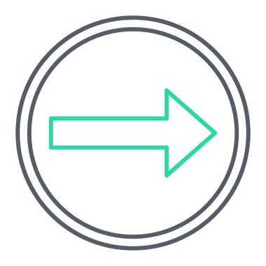 ok simgesi vektör illüstrasyonu