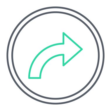 ok simgesi vektör illüstrasyonu