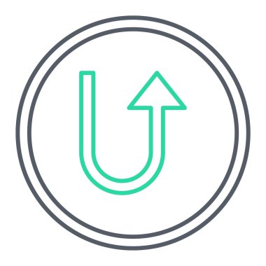 Web, mobil ve bilgi grafikleri için ok çizgisi simgesi. Şeffaf arkaplanda izole edilmiş beyaz vektör doğrusal düğmesi