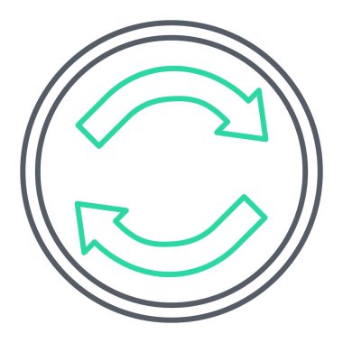 Geri dönüşüm simgesi vektör resimlemesi