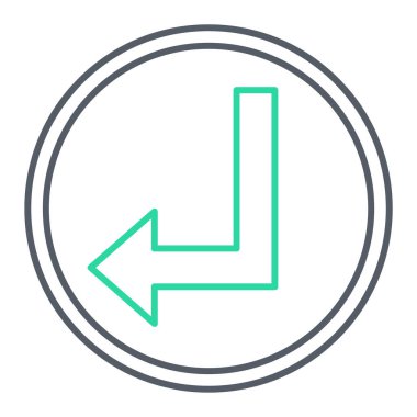 Web için çizgi simgesi, vektör illüstrasyonu