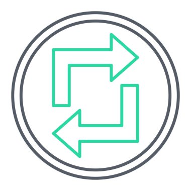 Modern b 'nin vektör illüstrasyonu çıkış simgesinden yoksun