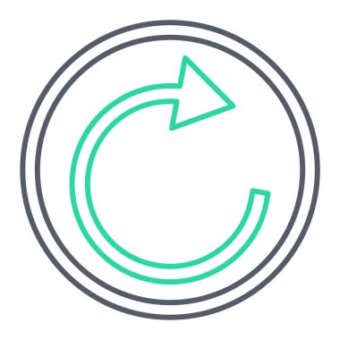 ok simgesinin vektör illüstrasyonu