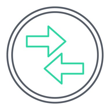 Modern b 'nin vektör illüstrasyonunda okun eksik simgesi