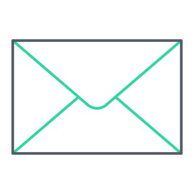 E- posta simgesi vektör illüstrasyonu