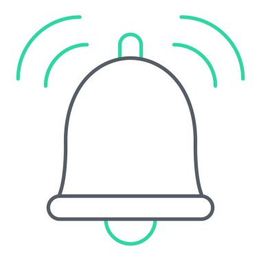 Çan simgesi vektör illüstrasyonu