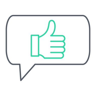 trend biçimi izole edilmiş arkaplanda başparmak simgesi