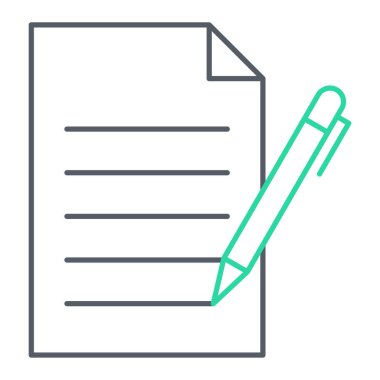 Belge. Web simgesi basit illüstrasyon