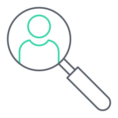 Arama simgesi vektör illüstrasyonu