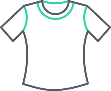 t-shirt vektör simgesi
