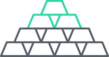 Bir bina simgesinin vektör illüstrasyonu