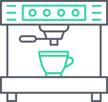 Kahve makinesi. Web simgesi