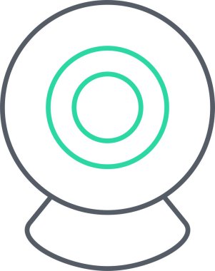 Web kamerası. Web simgesi basit illüstrasyon